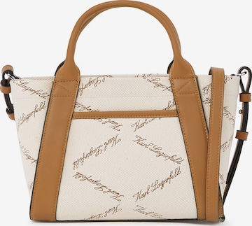 Karl Lagerfeld Käsilaukku 'Ville' värissä beige: etupuoli