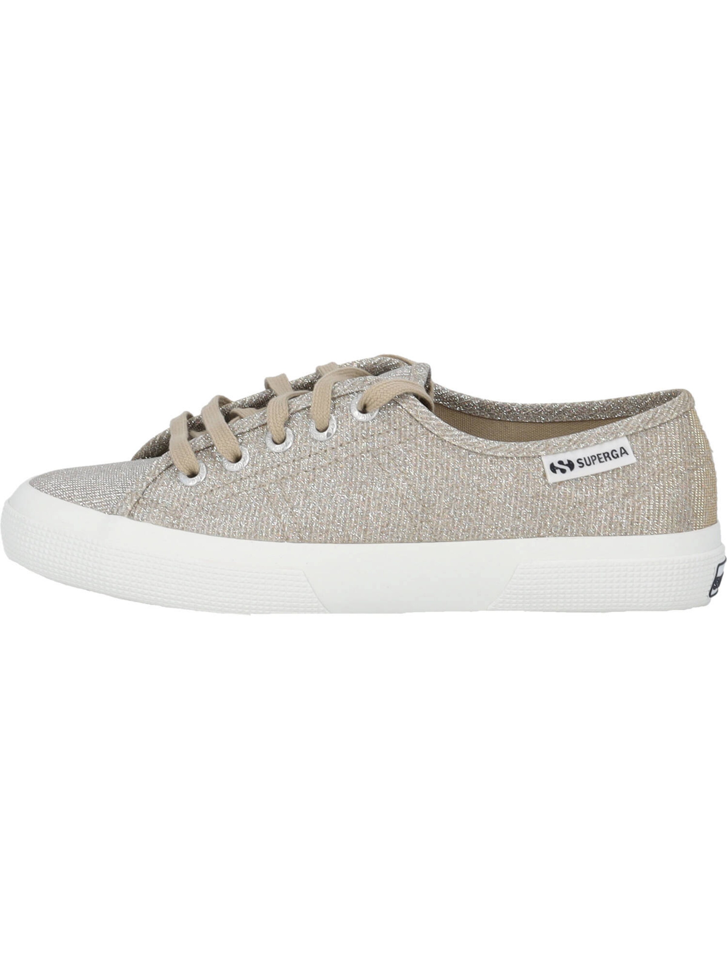 SUPERGA - Sapatilhas baixas 'Lame S4135ZW' em bege