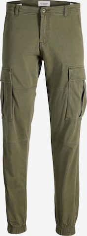 JACK & JONES - Pantalón cargo en verde: frente