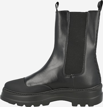 WOMSH Chelsea boots 'JUMP' i svart