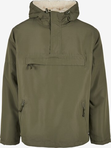 Brandit Between-season jacket in Green: front