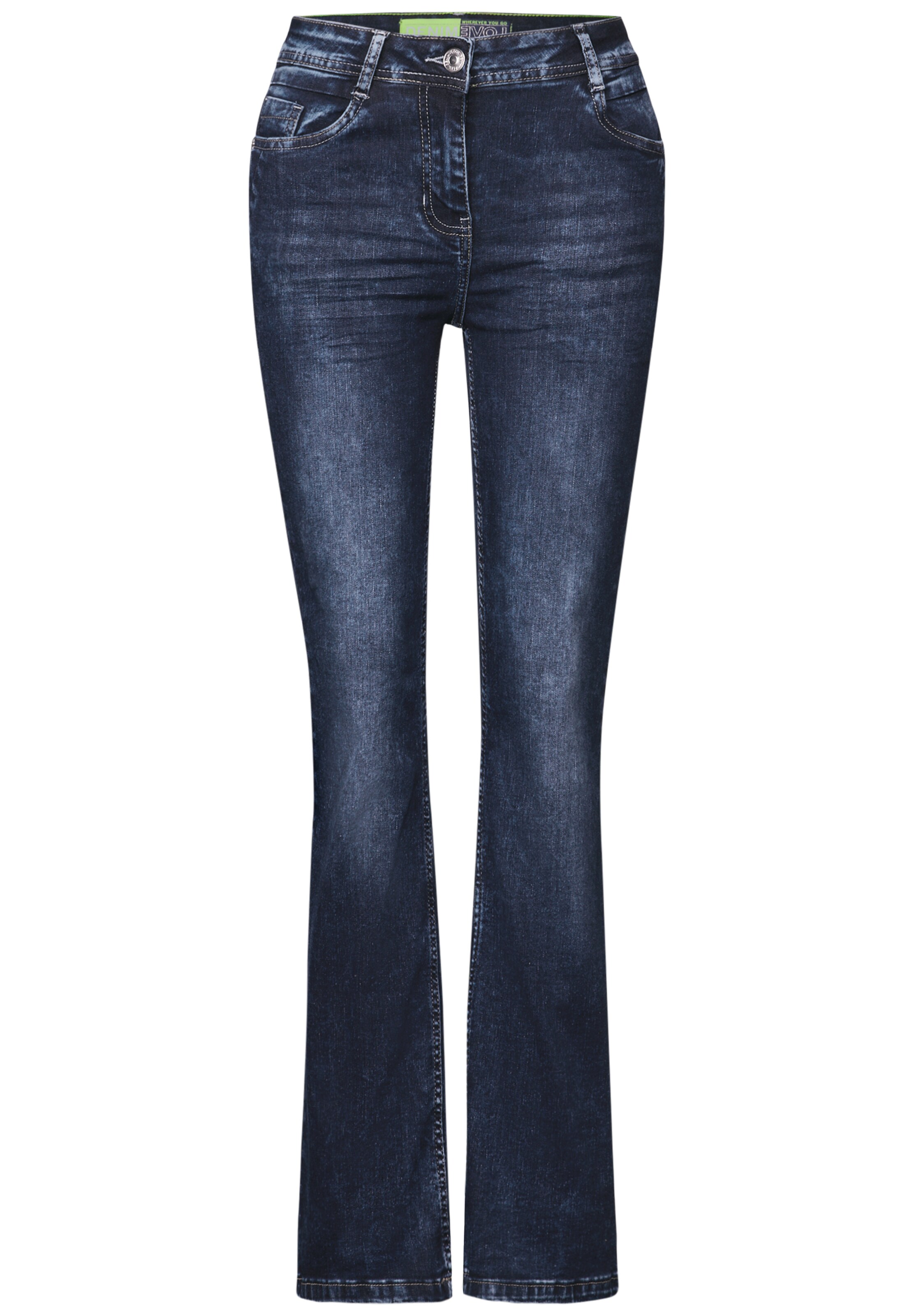 CECIL Boot cut Jeans in Blue: front