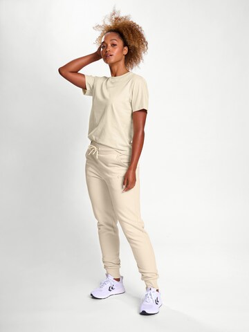 Hummel Tapered Broek in Wit
