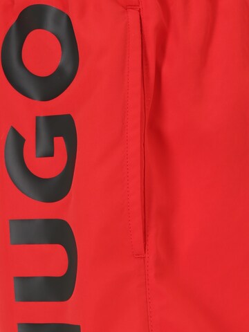 HUGO Badeshorts 'ABAS' in Rot