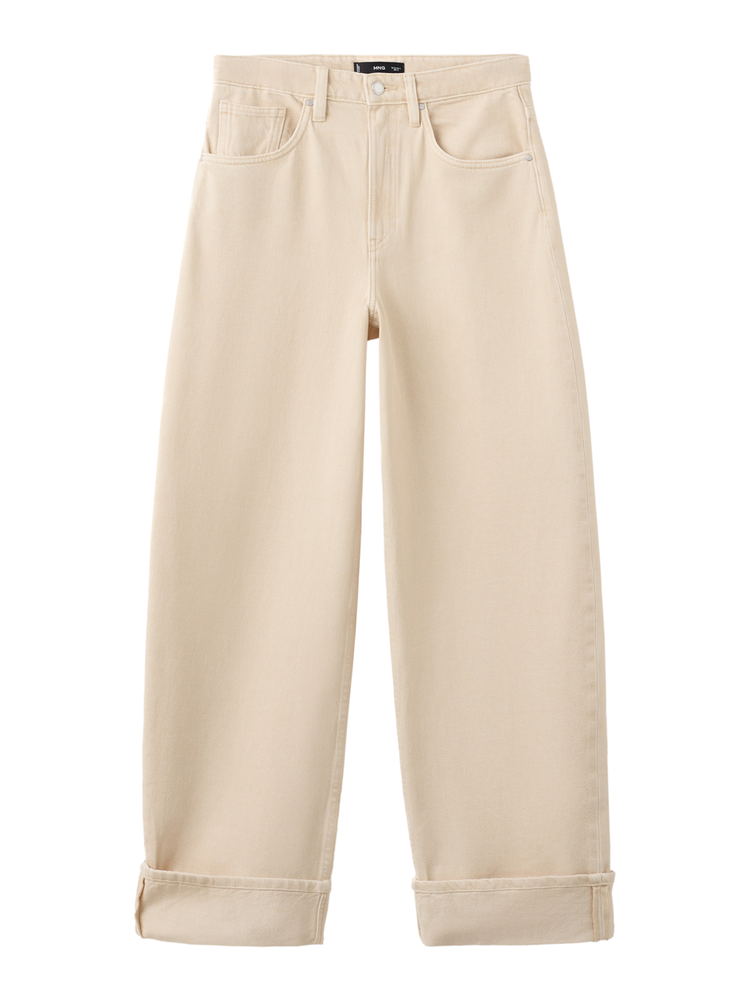 Loosefit Jean 'Eugenie' MANGO en blanc : devant