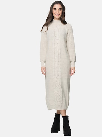 Robes en maille Elara en beige