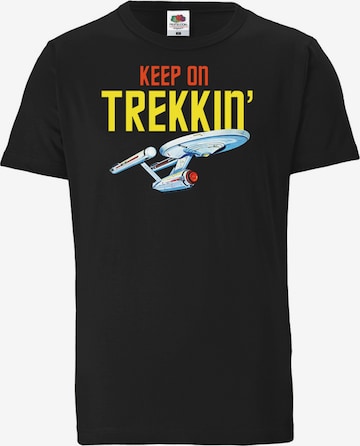 LOGOSHIRT T-Shirt 'Star Trek – Keep On Trekkin'' in Mischfarben: predná strana