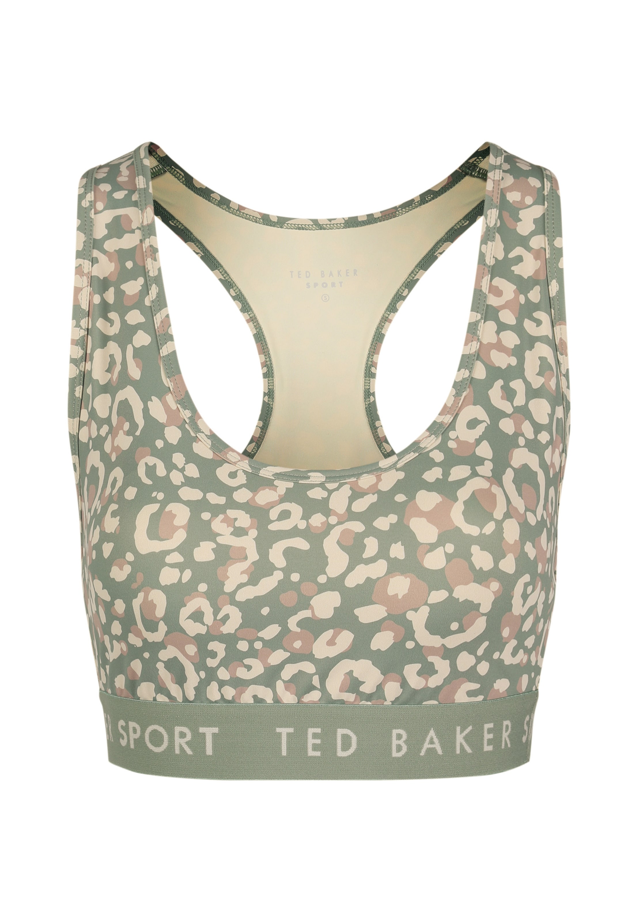 Reggiseno sportivo 'Essentials' Ted Baker di colore beige chiaro / marrone / cachi, Visualizzazione prodotti