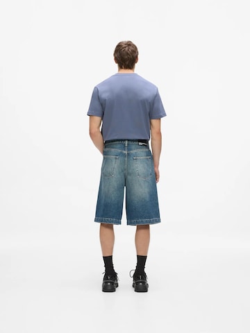 KARL LAGERFELD JEANS Bő szár Farmer - kék