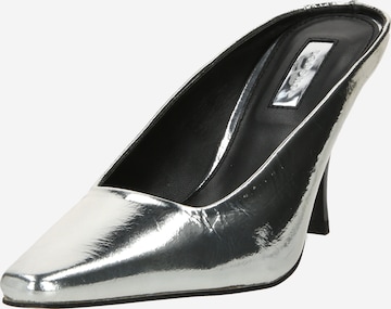 TOPSHOP Pantolette 'Eve' in Silber: predná strana