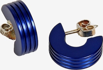 Boucles d'oreilles DeMarie en bleu : devant