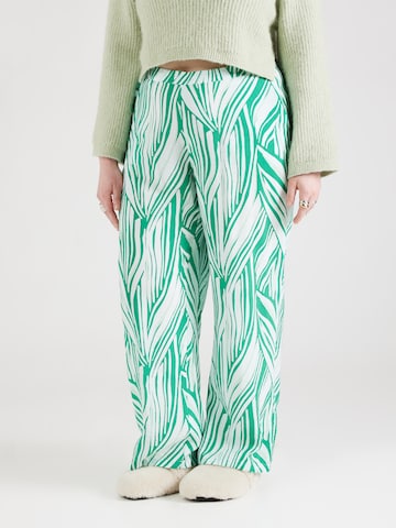 Vero Moda Curve Wide leg Broek 'VMCJOSIE' in Groen: voorkant