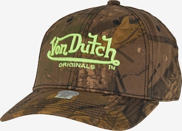 Casquette Von Dutch Originals en marron : devant