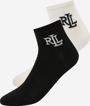 Chaussettes Lauren Ralph Lauren en noir : devant