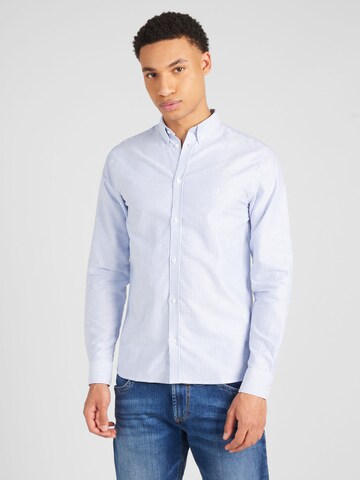 Les Deux Slim fit Button Up Shirt 'Christoph' in Blue: front