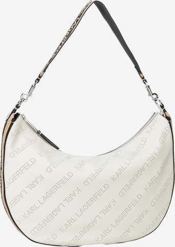 Karl Lagerfeld Shoulder Bag 'Moon' in White: front