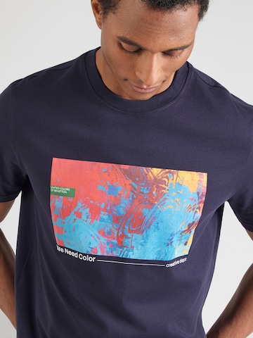 UNITED COLORS OF BENETTON Тениска в синьо