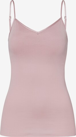 Hanro Top ' Cotton Seamless ' in Pink: front