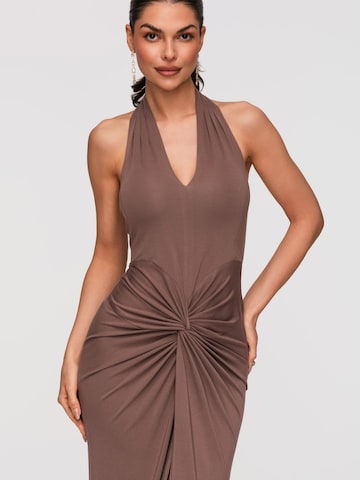 Ombre Evening Dress in Brown