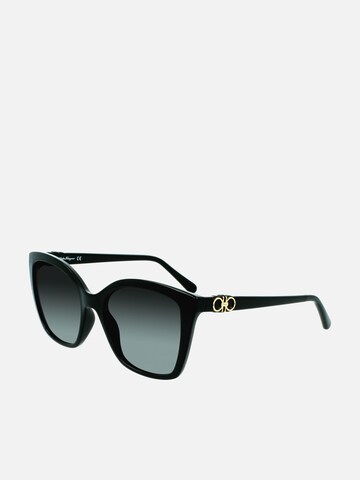 FERRAGAMO Sunglasses in Black: front