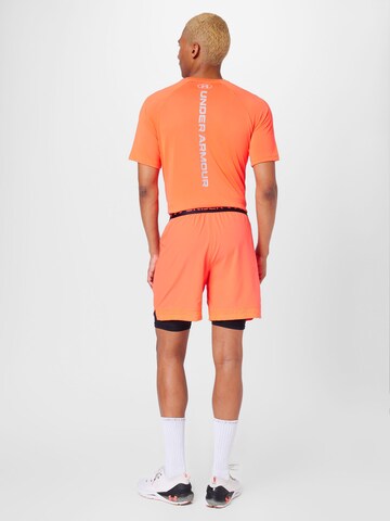 Regular Pantaloni sport 'Vanish' de la UNDER ARMOUR pe portocaliu
