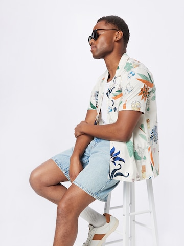 SCOTCH & SODA Regular Fit Hemd 'Hawaii' in Weiß