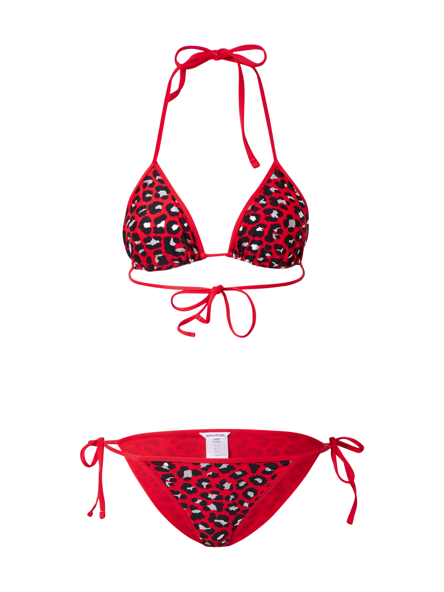 Zadig & Voltaire Bikini WEDGE w kolorze Czerwonym 
