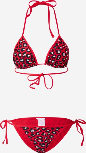 Costum de baie două piese 'WEDGE' Zadig & Voltaire pe roșu / negru / argintiu, Vizualizare produs