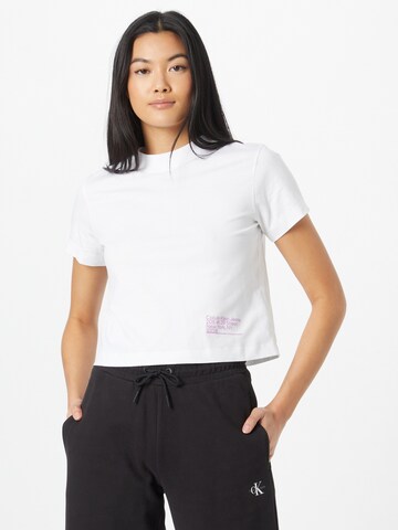 Calvin Klein Jeans - Camiseta en blanco: frente