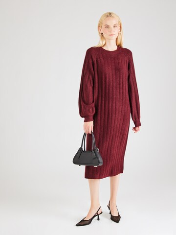 PIECES Knit dress 'PCMAGGY' in Red: front