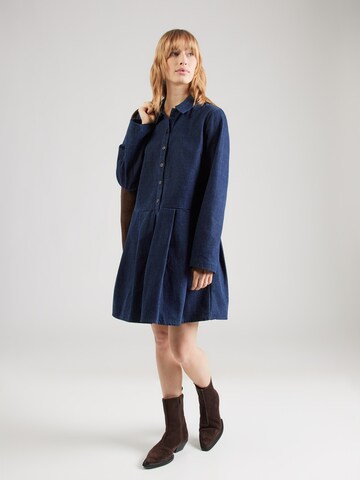 Robe-chemise 'PCJINA' PIECES en bleu : devant