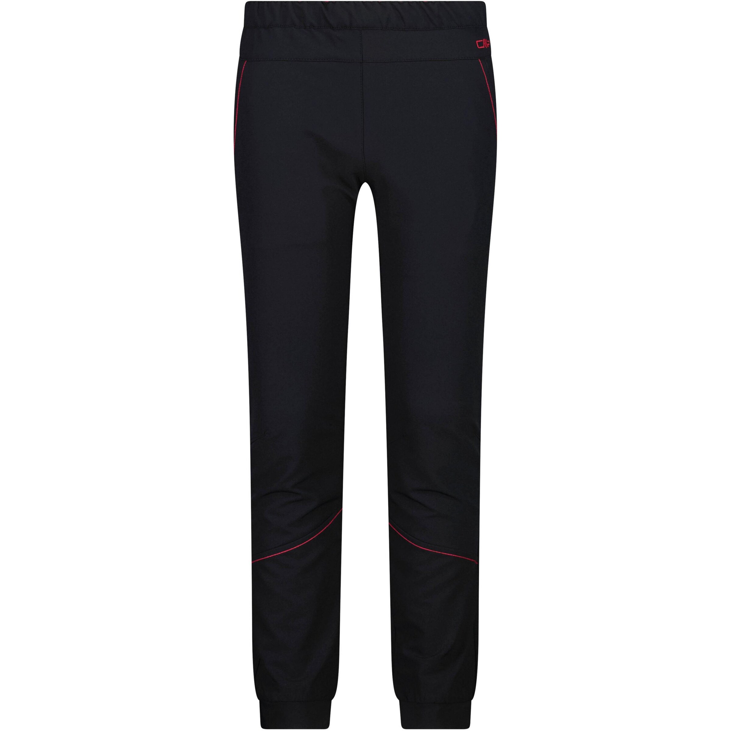 CMP Regular Outdoor Pants in Black: front