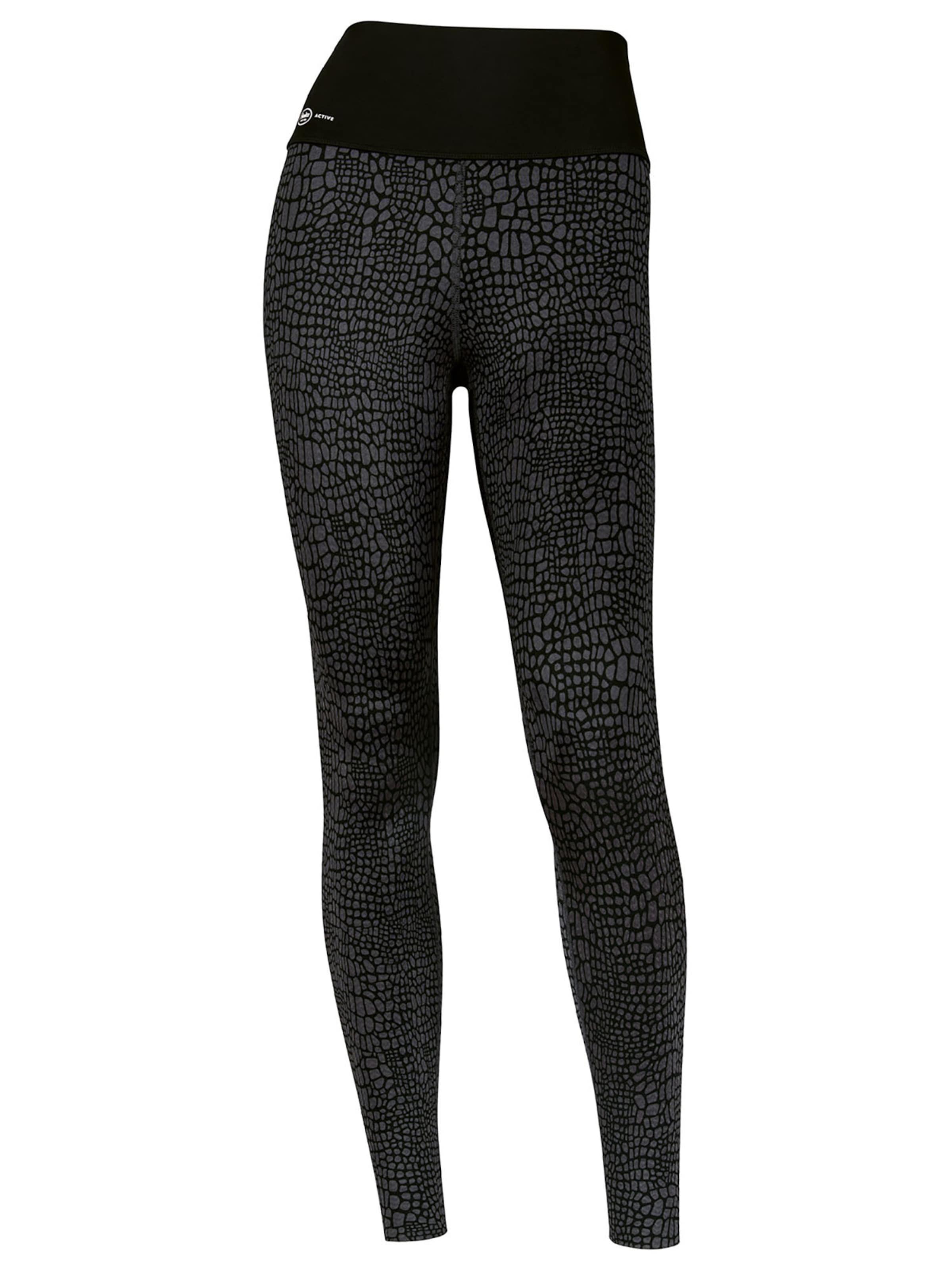 ANITA Workout Pants 'massage' in Black: front