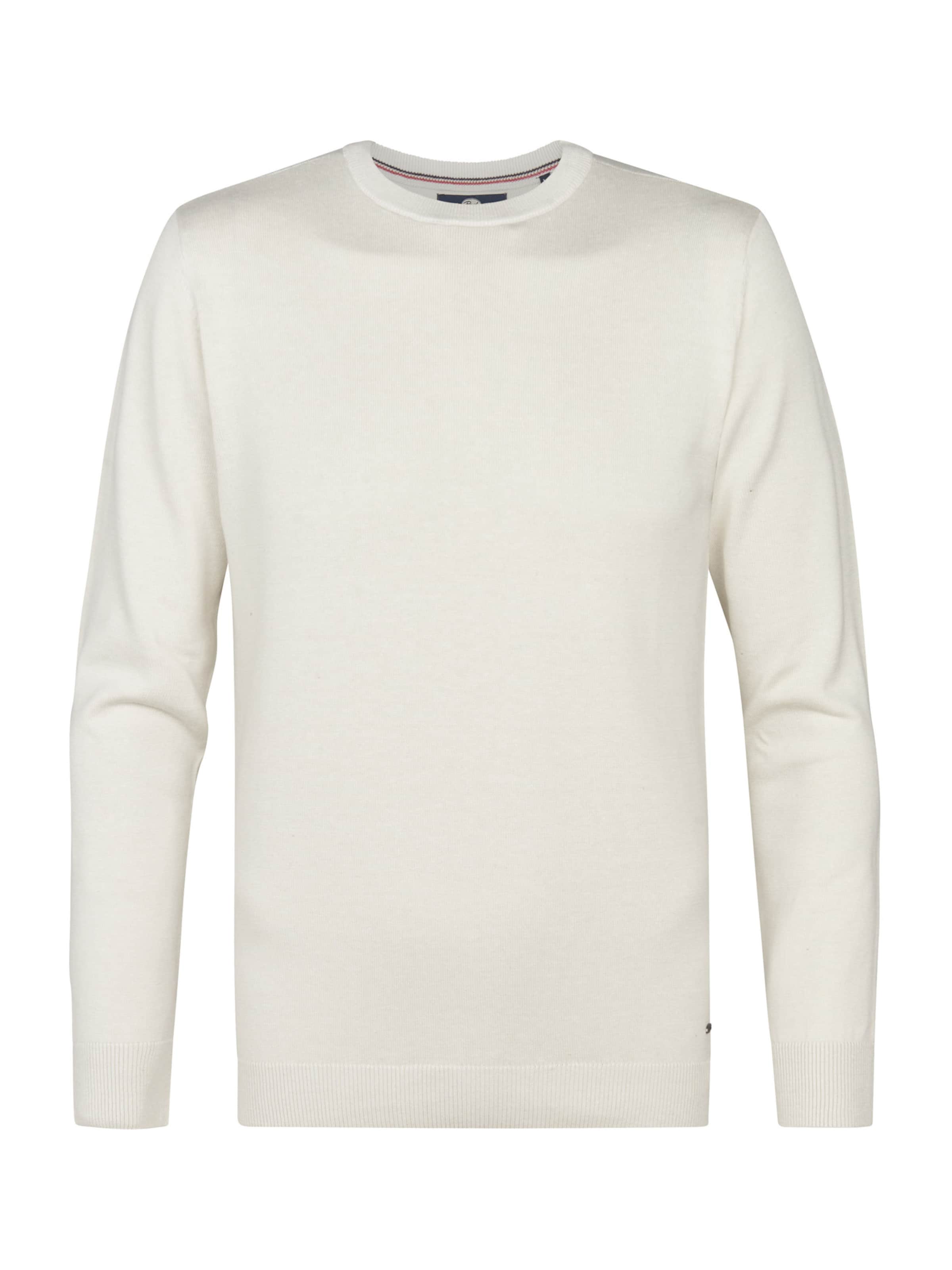 Petrol Industries Svetr – bílá: přední strana