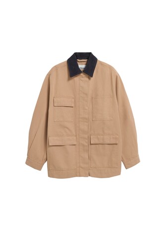 ARMEDANGELS Overshirt WORKWEAR CANVAS in Braun: Vorderseite