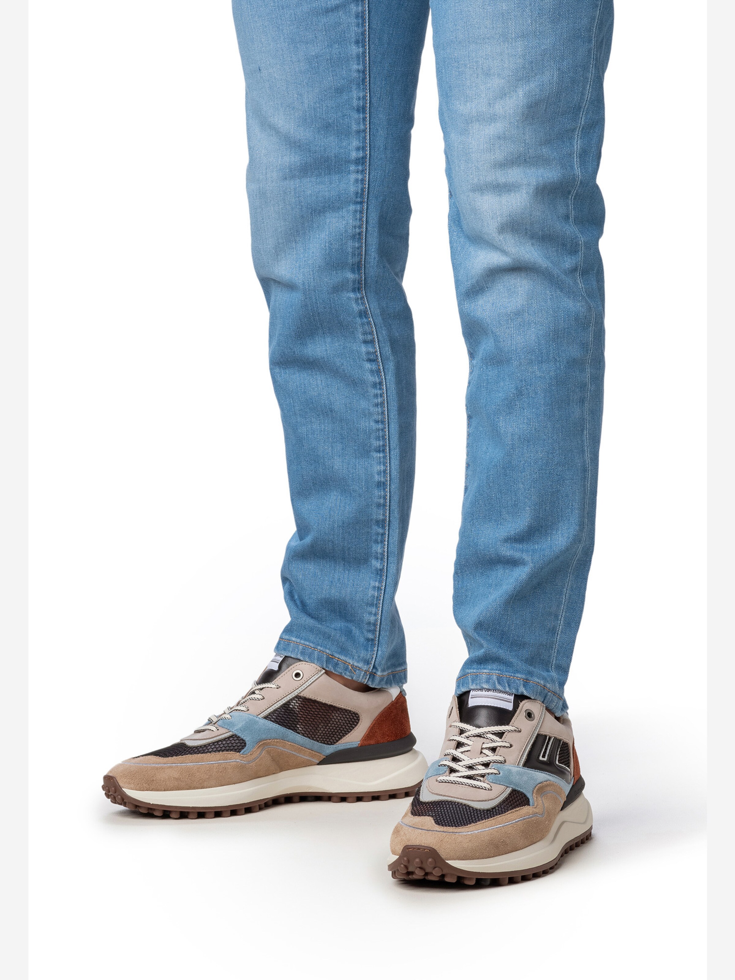 Sneaker bassa ' Noppi 29.51 ' di Floris van Bommel in marrone: frontale