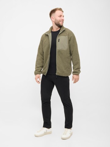 Derbe Fleece Jacket 'Kuschelby' in Green