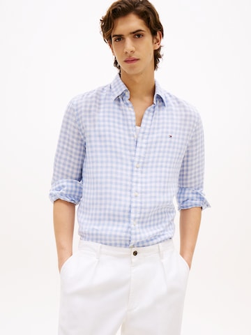 TOMMY HILFIGER Средняя посадка Рубашка 'ESSENTIAL' в Синий: спереди