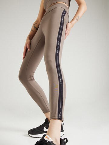 Skinny Pantalon de sport 'Kay' Röhnisch en marron