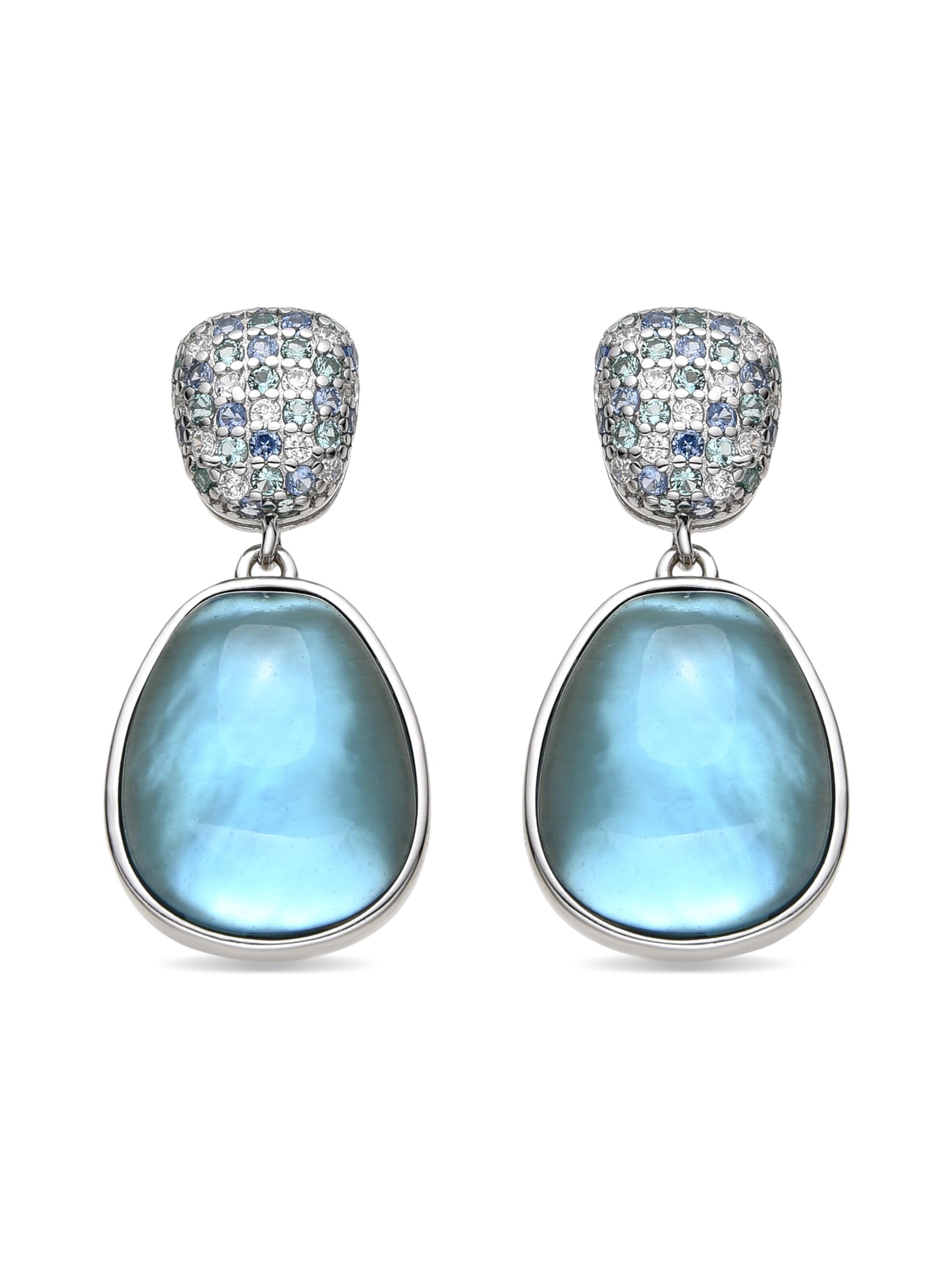 Luxenter - Pendientes en azul: frente