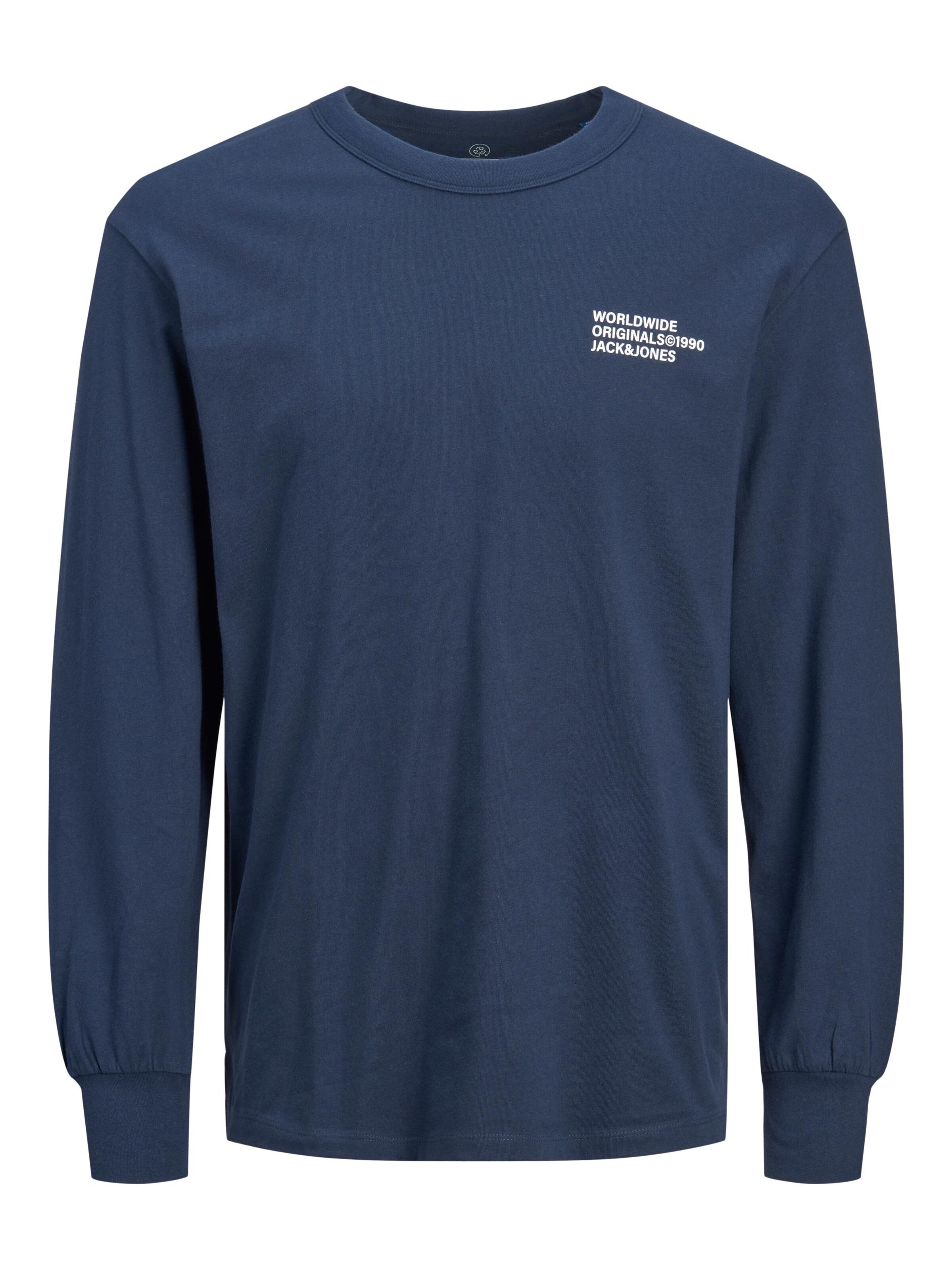 Männer Shirts JACK & JONES Shirt in Nachtblau, Hellblau - XO15675