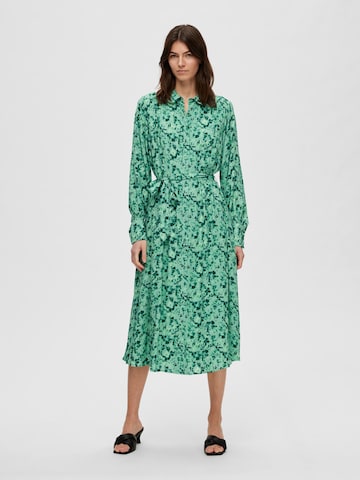 SELECTED FEMME Shirt Dress 'Walda' in Green: front