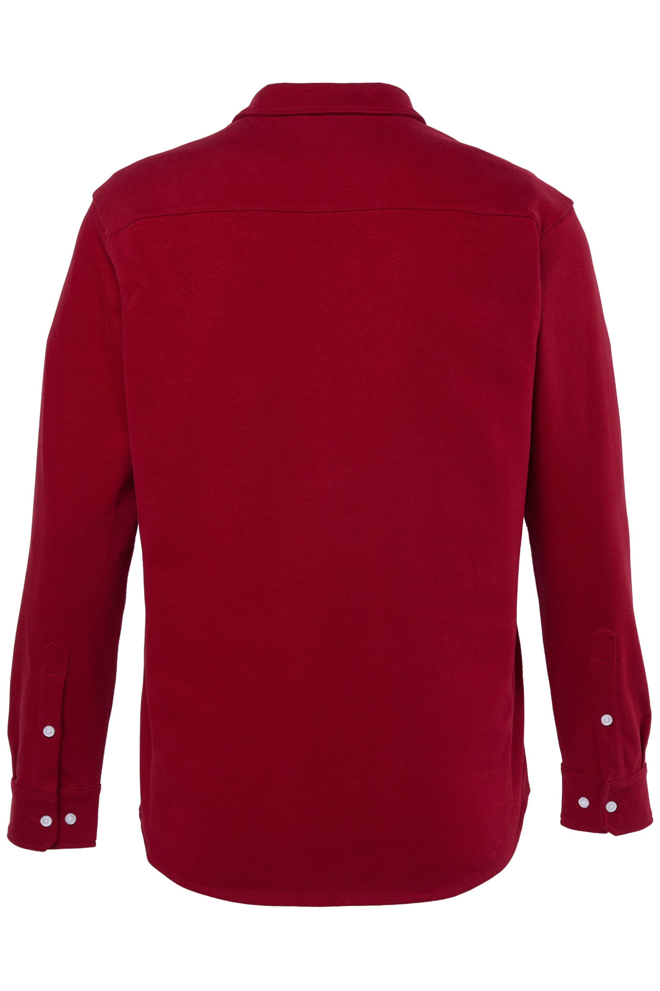 Men Plus Slim Fit Hemd in Rot