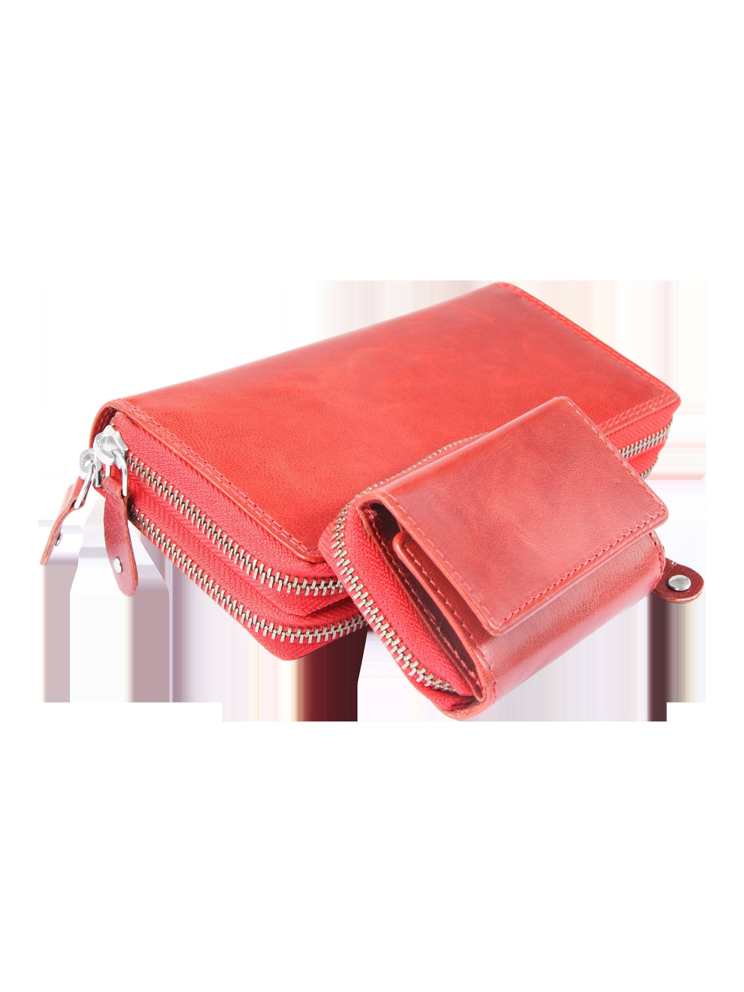 JUST Wallet 'RFID-Schutz' in Red: front