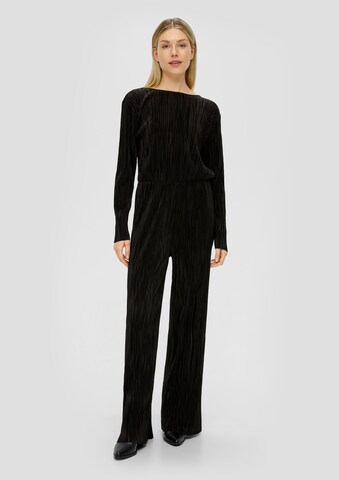 s.Oliver Jumpsuit in Zwart: voorkant