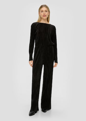 s.Oliver Jumpsuit in Zwart: voorkant