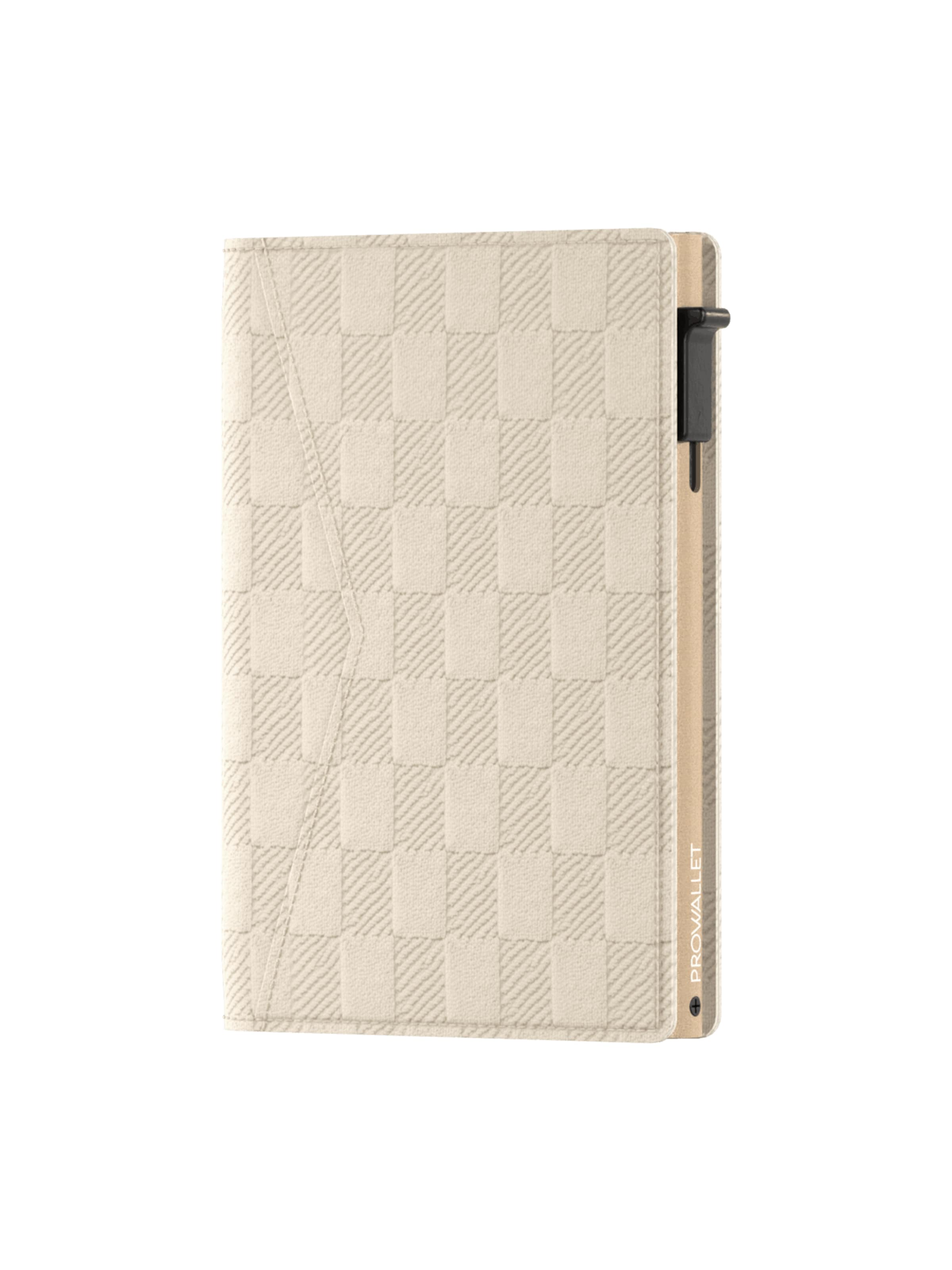Porte-monnaies 'Pasjeshouder Slim Panel' Prowallet en beige