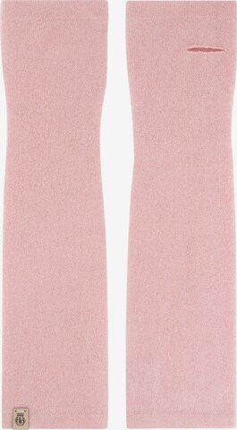 Roeckl Handwarmers ' Pure Cashmere ' in Roze: voorkant