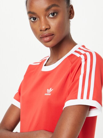 ADIDAS ORIGINALS Shirt 'Adicolor Classics  3-Stripes' in Rood