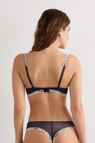 INTIMISSIMI Push-up Bra 'Gioia Pretty Flowers' in Blue